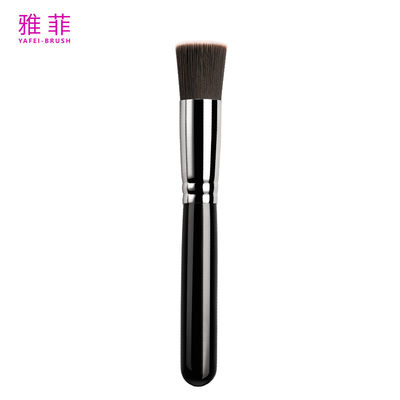 kopen A11 Single Nylon Hair Wood Handle Foundation Powder Brush Cosmetische gezichtsborstel online vervaardiging