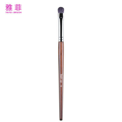 TOUCH UP 18 Custom LOGO Krimp Vlek Oogschaduw Oogwarm Brow Make-up Borstel Houten handvat