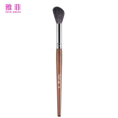 TOUCH UP 28 Blending Blusher Neus Schaduw Contour Borstel Custom Logo Dierhaar Koper Ferrule Houten Handvat Premium Kwaliteit OEM ODM Factory