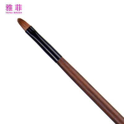 T23 Kolinsky Sabelharen Houten Handvat Private Label Enkele Lip Detail Mode Make-up Kwast
