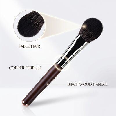 MAKE-UP BORSTEL SET MEDIUM TONGVORMIGE KLASSIEKE MARTERHAAR BLENDING BORSTEL IDEAAL VOOR PROFESSIONELE MAKE-UP KUNSTENAARS EN SCHOONHEIDSSALONSY20
